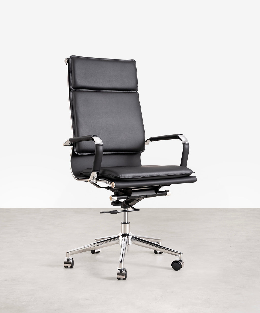 Chaise de Bureau en Similicuir High Back Dallas