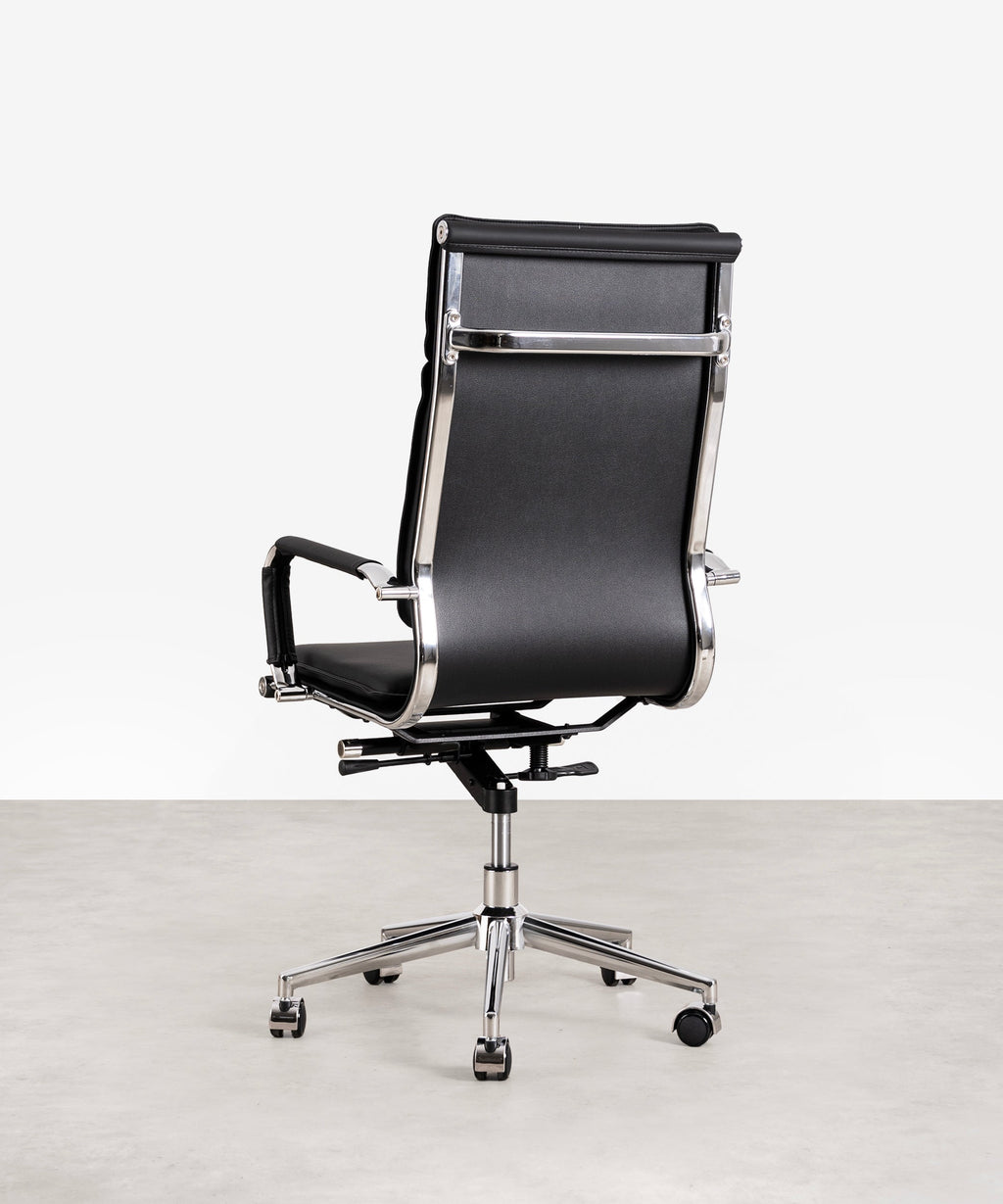 Chaise de Bureau en Similicuir High Back Dallas