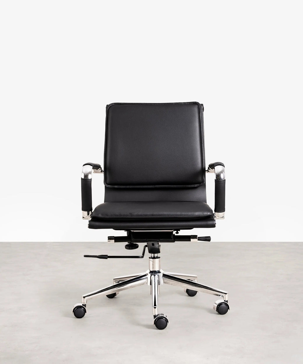 Chaise de Bureau en Similicuir Low Back Dallas