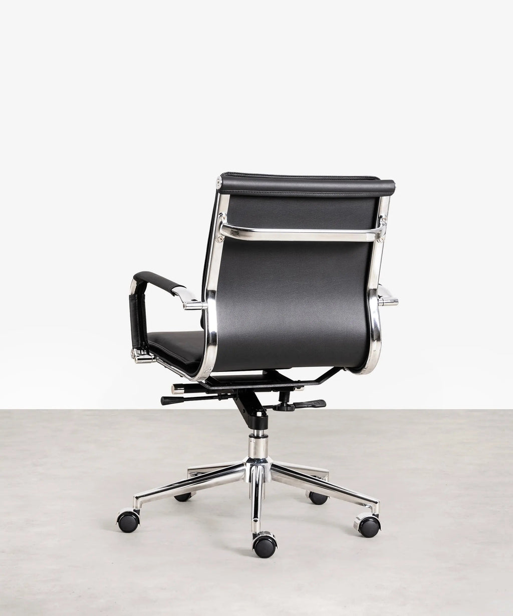 Chaise de Bureau en Similicuir Low Back Dallas