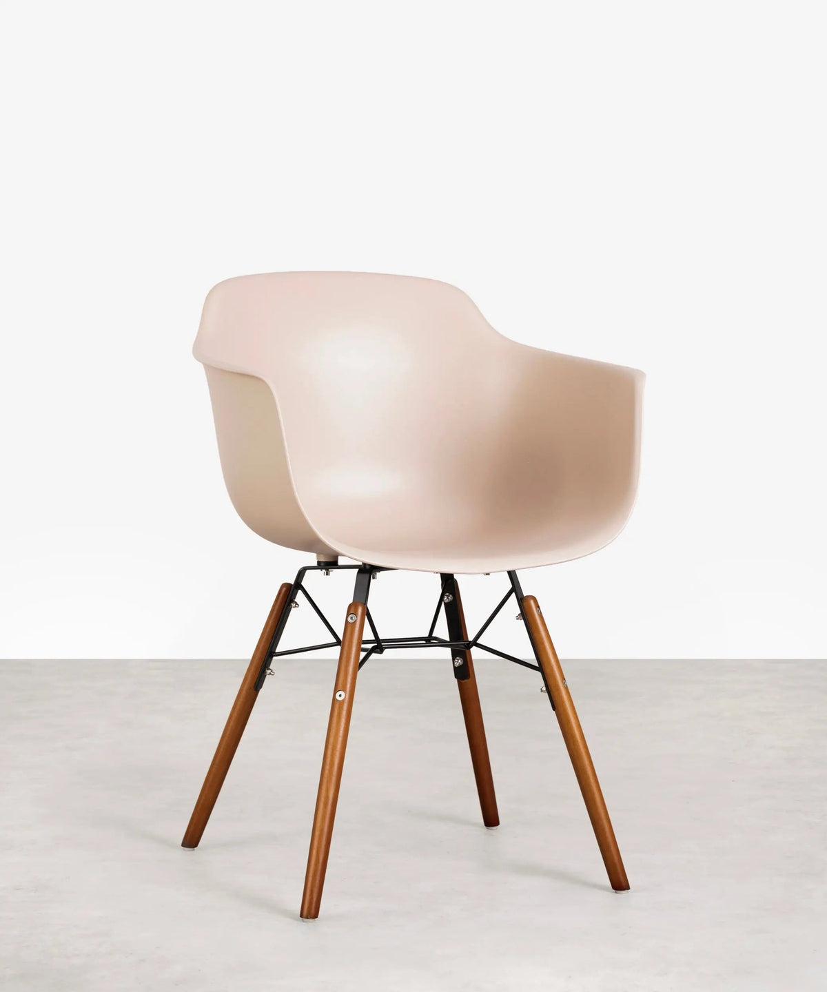 Chaise en Polypropylène et Bois avec Accoudoirs Elon Arms