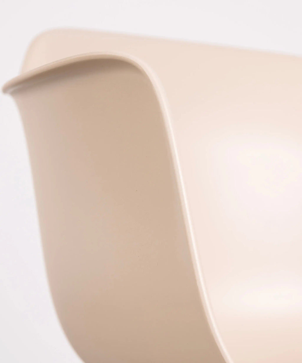 Chaise en Polypropylène et Bois avec Accoudoirs Elon Arms