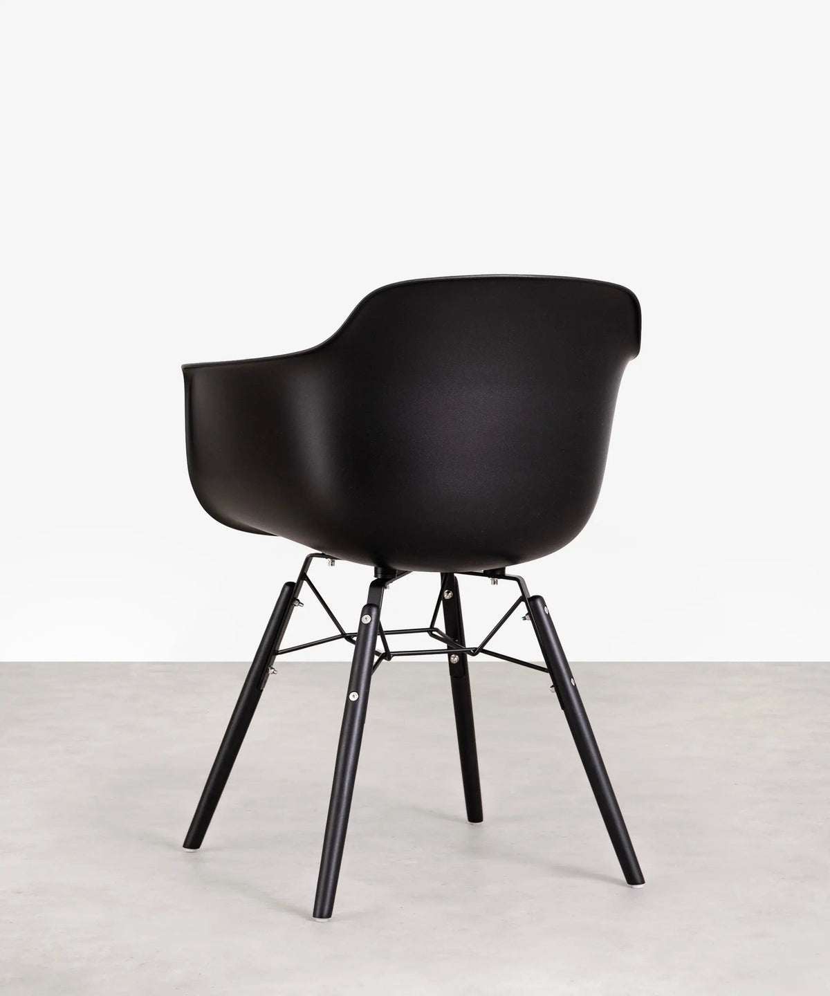 Chaise en Polypropylène et Bois avec Accoudoirs Elon Arms