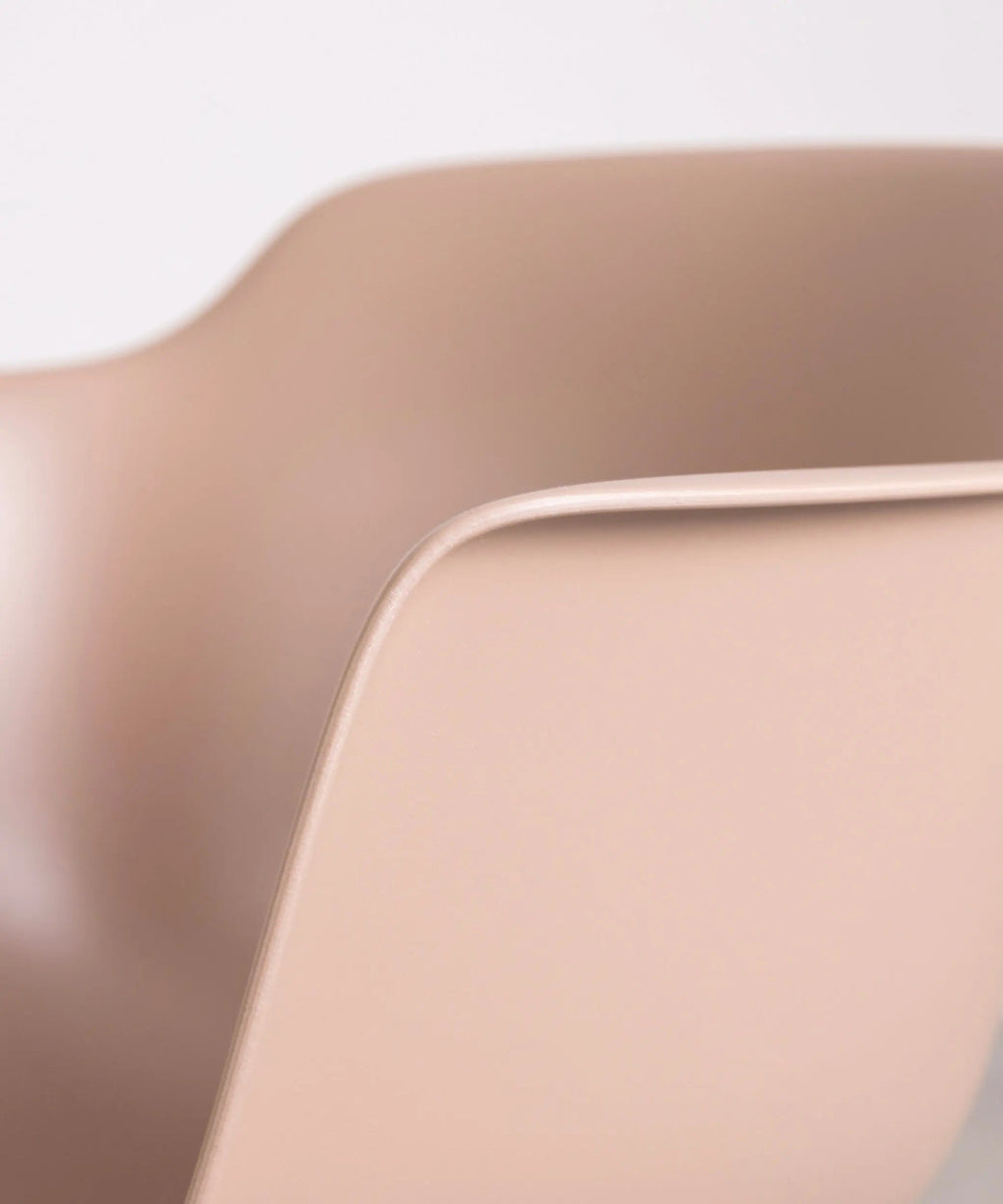 Chaise en Polypropylène et Bois avec Accoudoirs Elon Arms