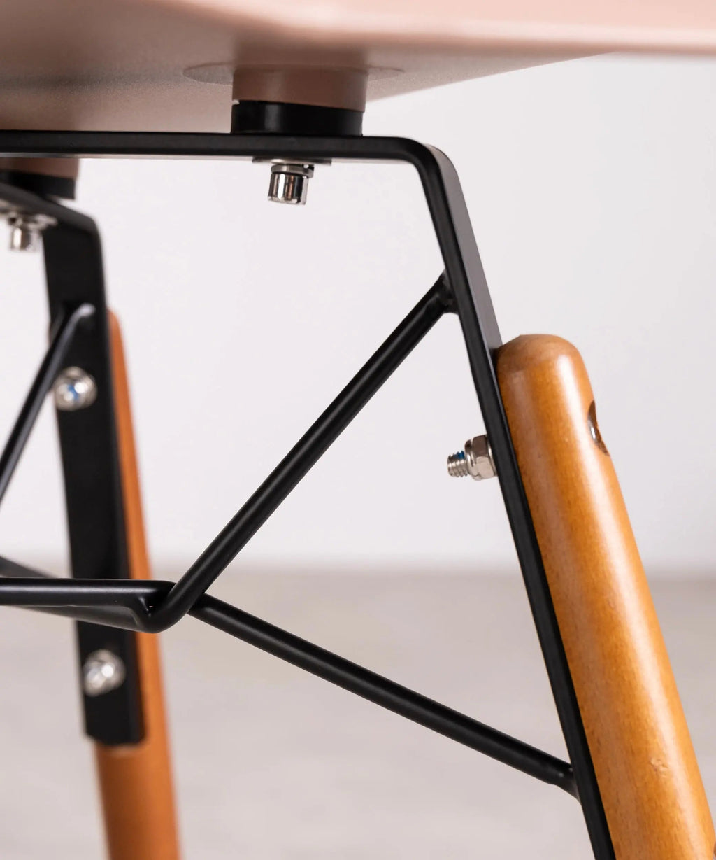 Chaise en Polypropylène et Bois avec Accoudoirs Elon Arms