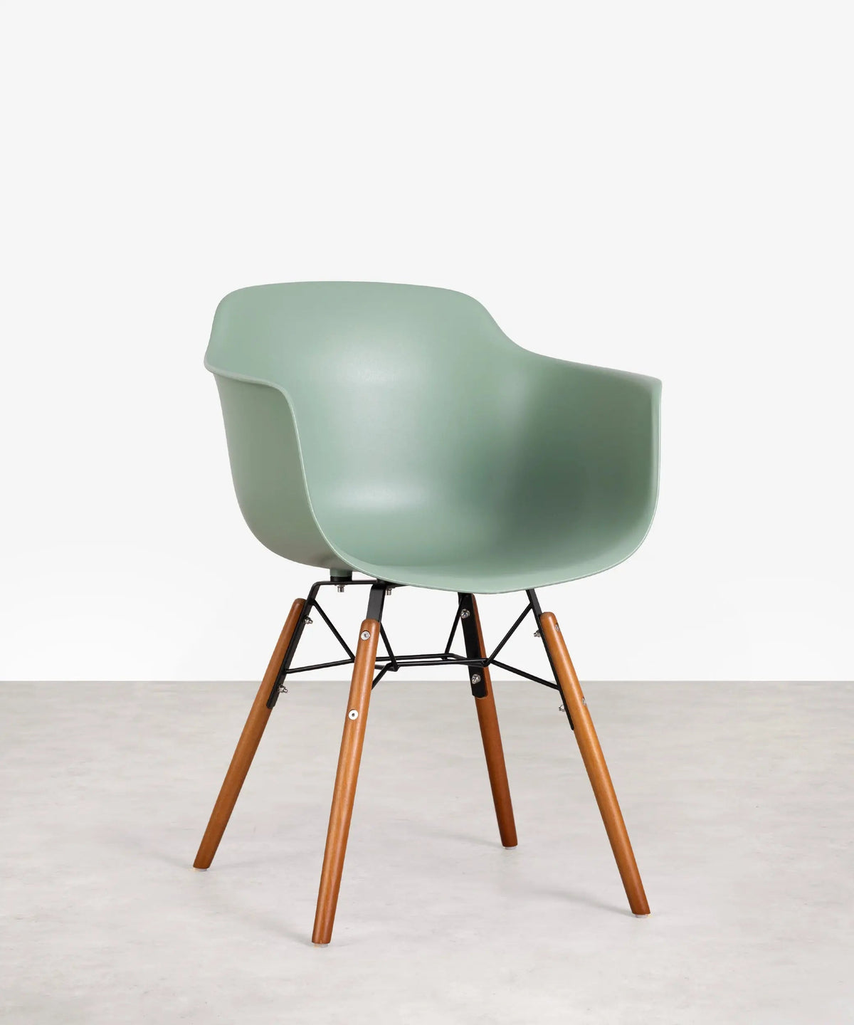 Chaise en Polypropylène et Bois avec Accoudoirs Elon Arms