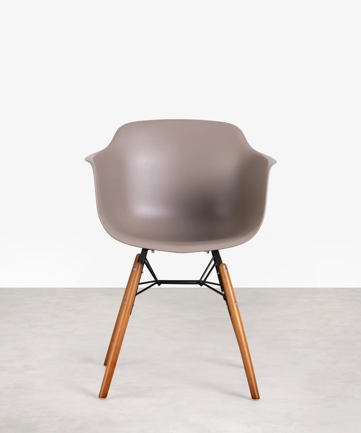 Chaise en Polypropylène et Bois avec Accoudoirs Elon Arms