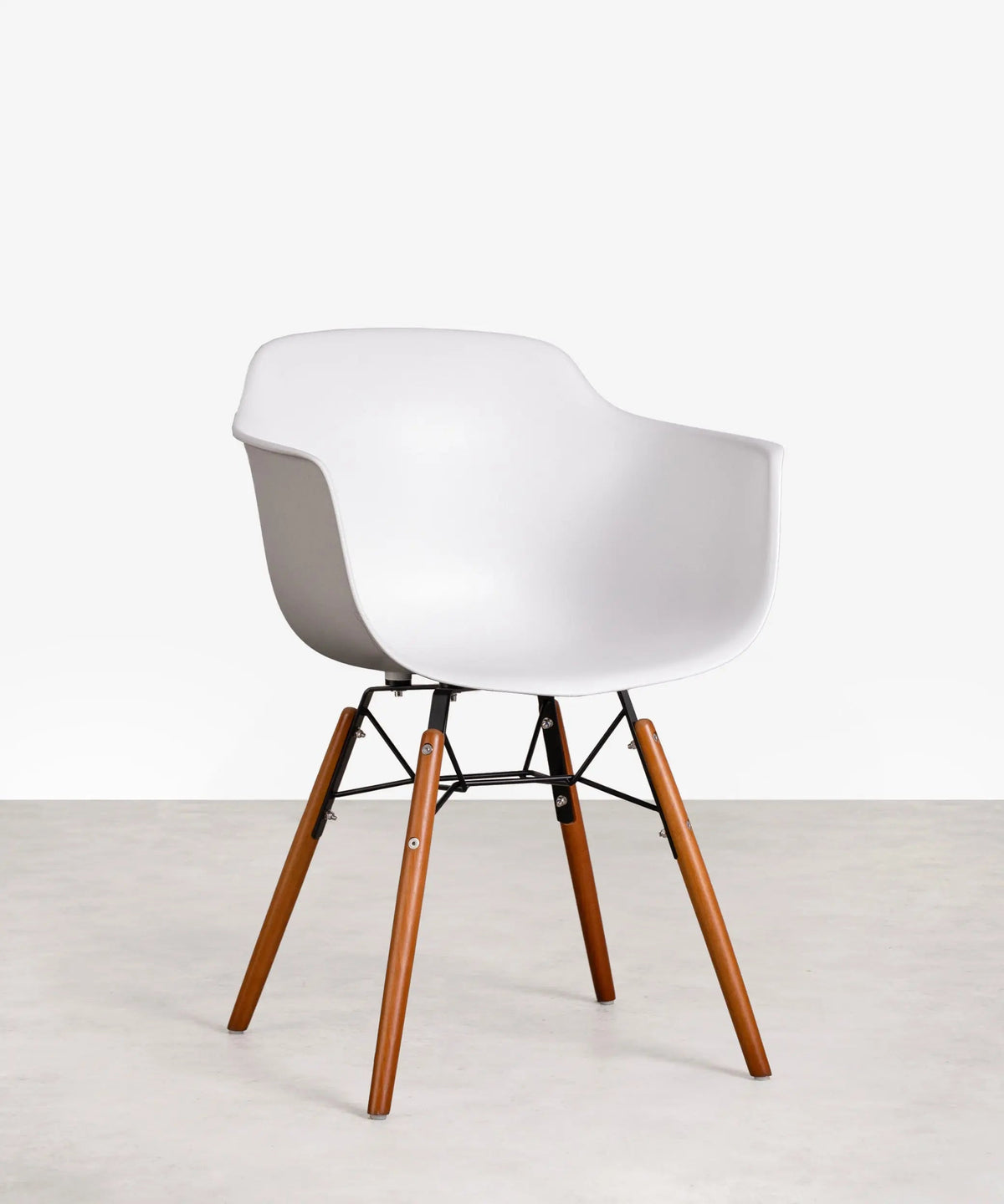 Chaise en Polypropylène et Bois avec Accoudoirs Elon Arms