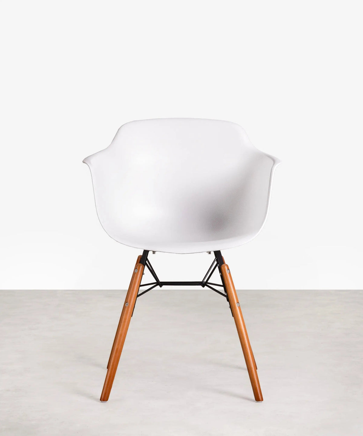 Chaise en Polypropylène et Bois avec Accoudoirs Elon Arms