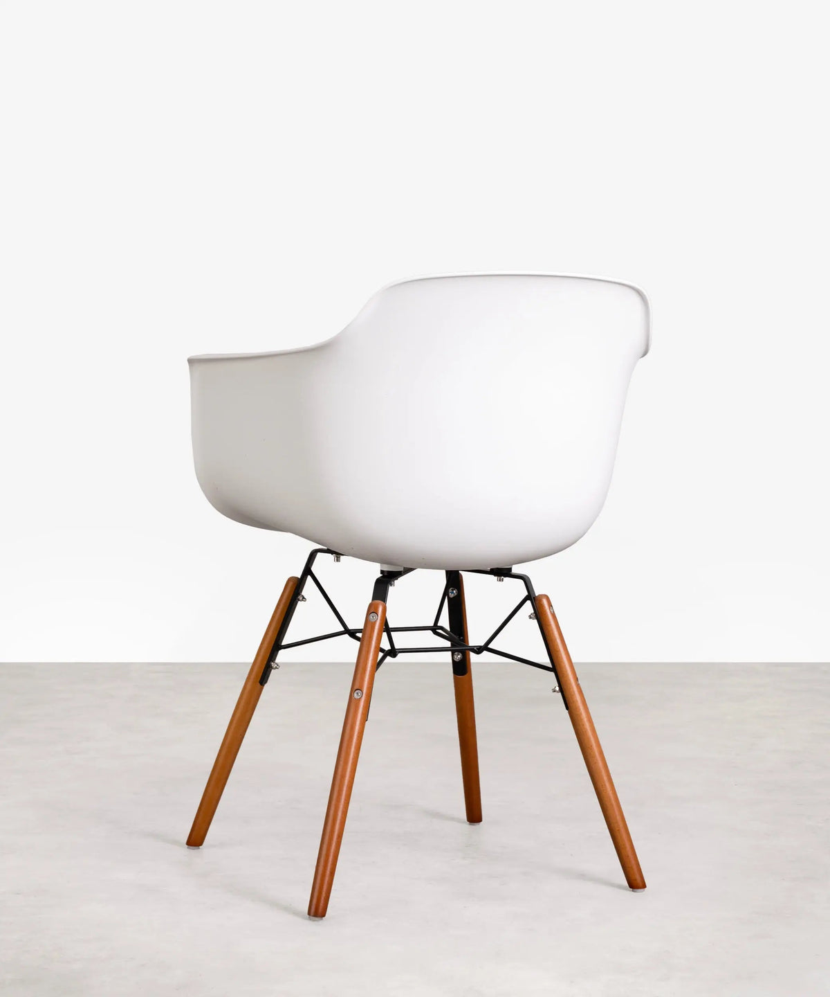 Chaise en Polypropylène et Bois avec Accoudoirs Elon Arms