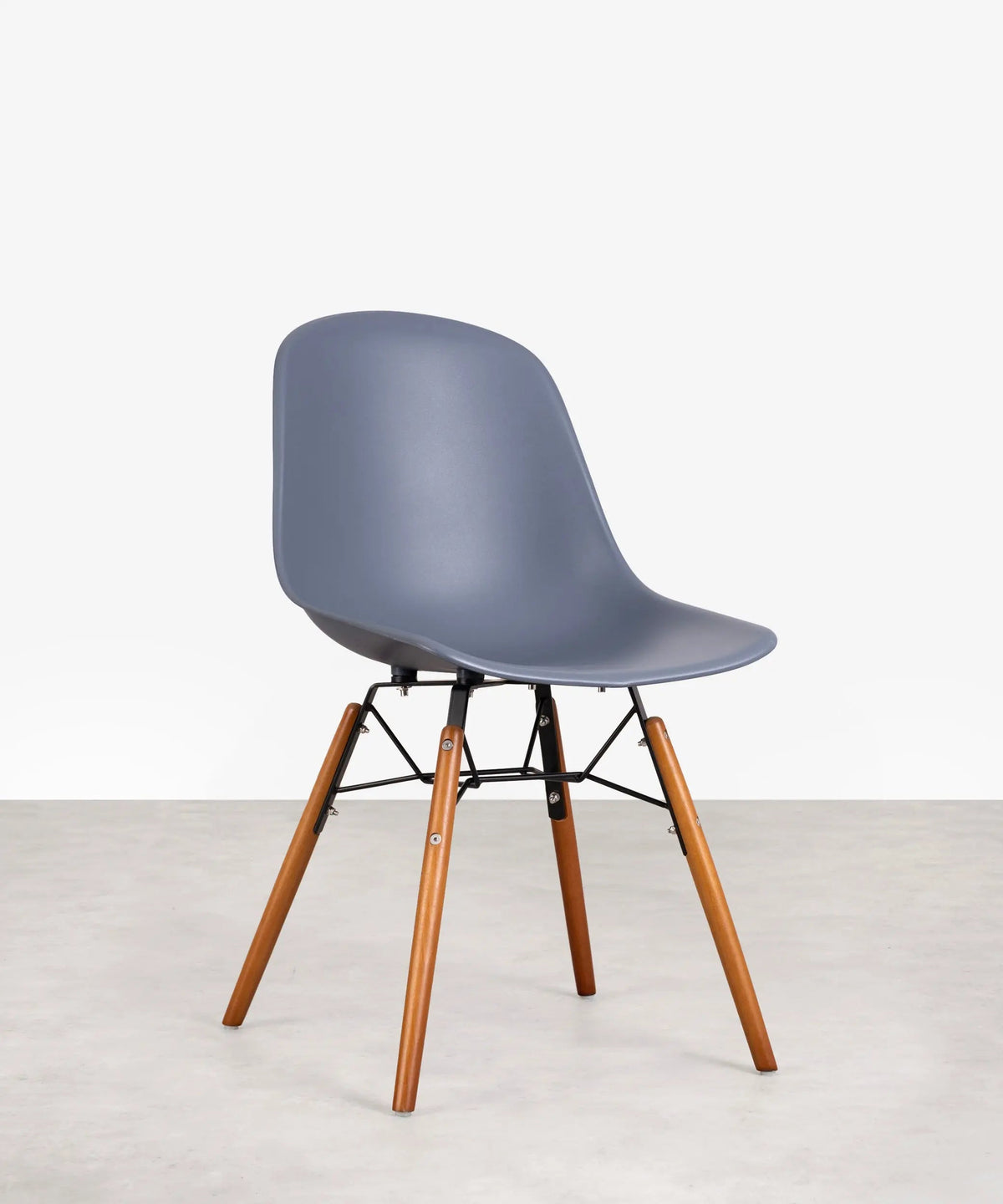 Chaise de salle à manger en polypropylène et bois Elon