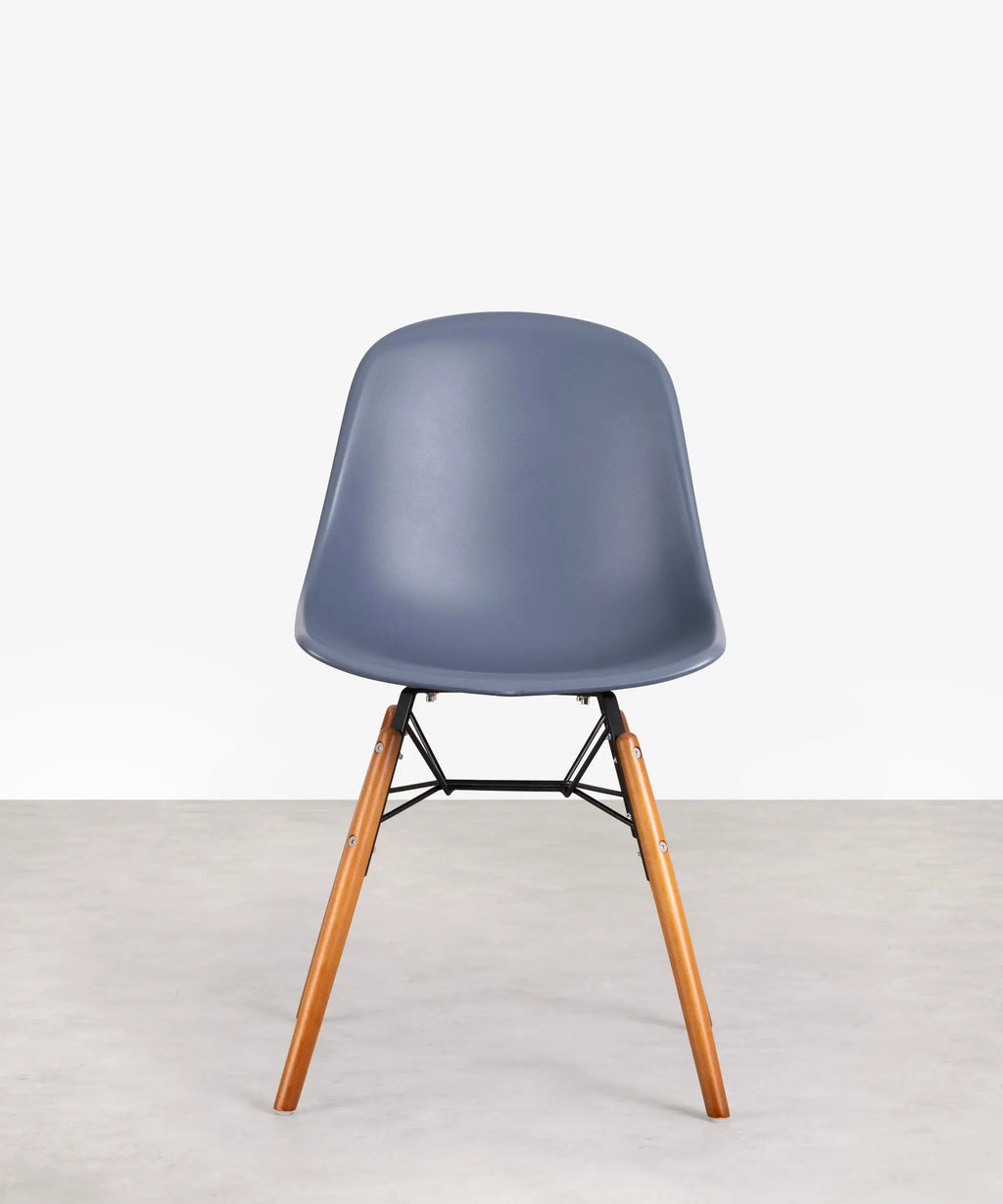 Chaise de salle à manger en polypropylène et bois Elon