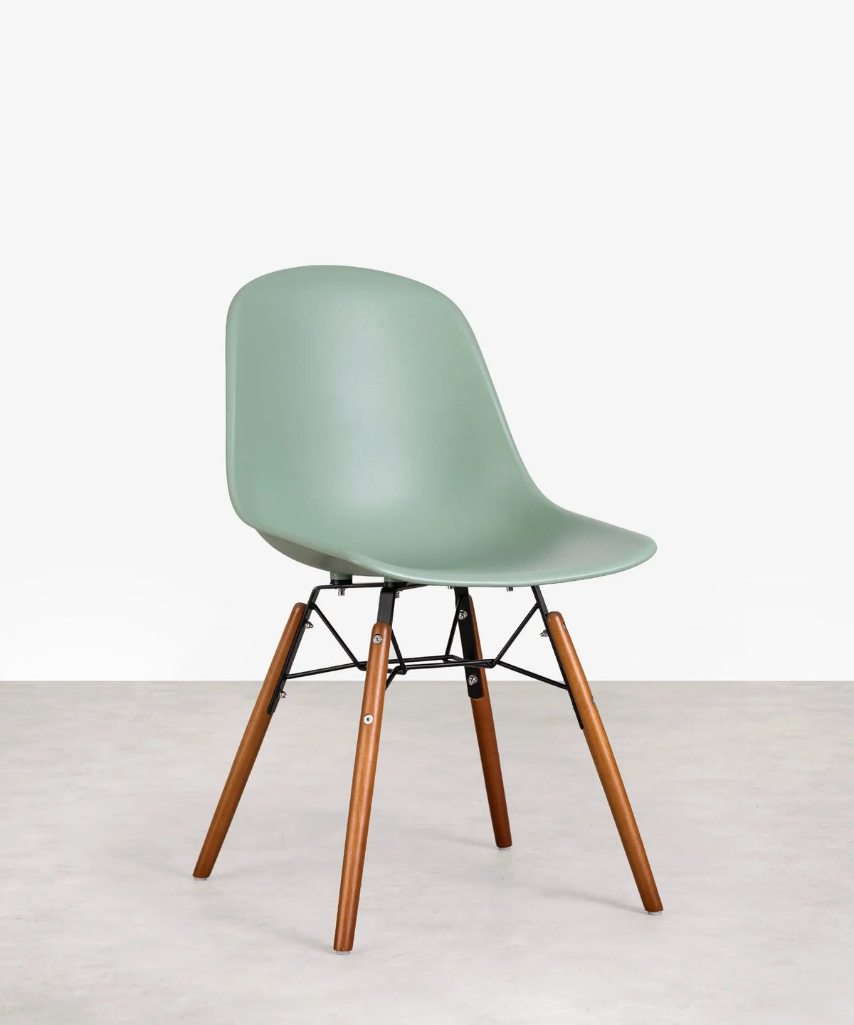 Chaise de salle à manger en polypropylène et bois Elon