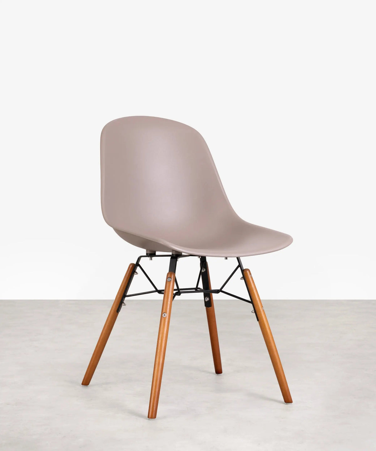Chaise de salle à manger en polypropylène et bois Elon