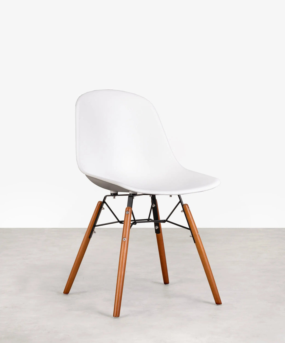 Chaise de salle à manger en polypropylène et bois Elon
