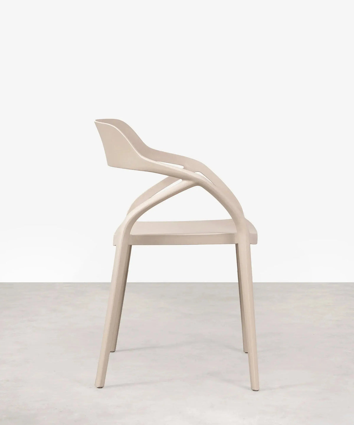 Chaise en polypropylène avec accoudoirs Grace