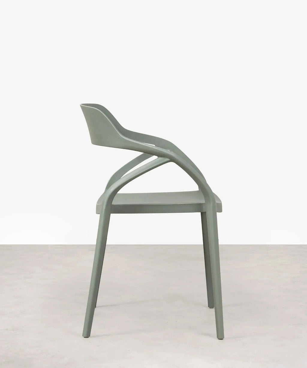 Chaise en polypropylène avec accoudoirs Grace