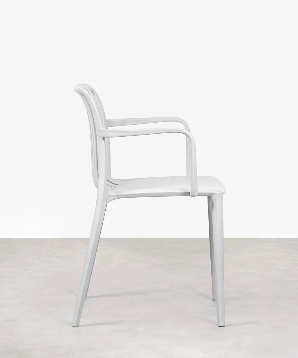 Chaise de salle à manger en polypropylène Kora Arms