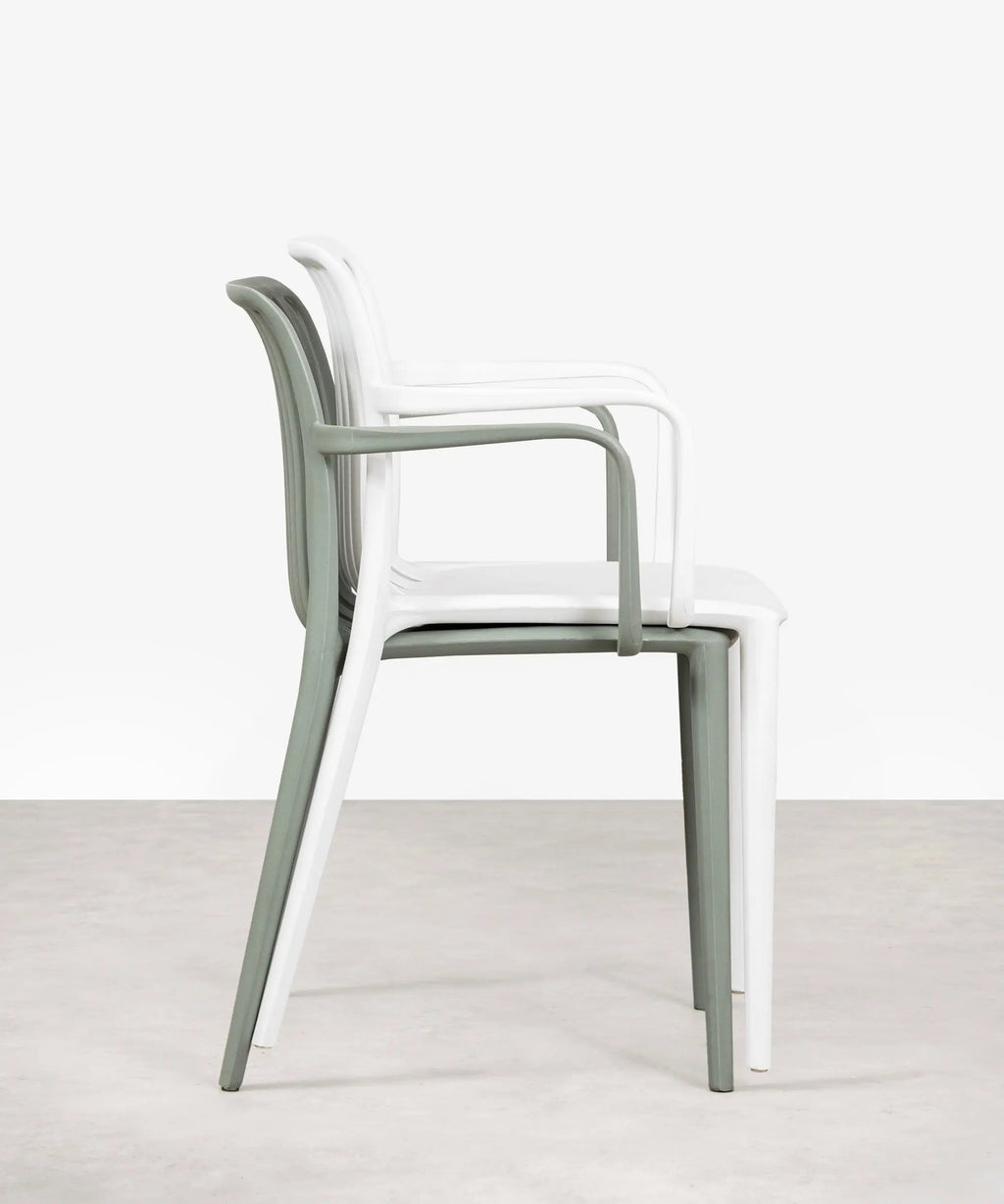 Chaise de salle à manger en polypropylène Kora Arms