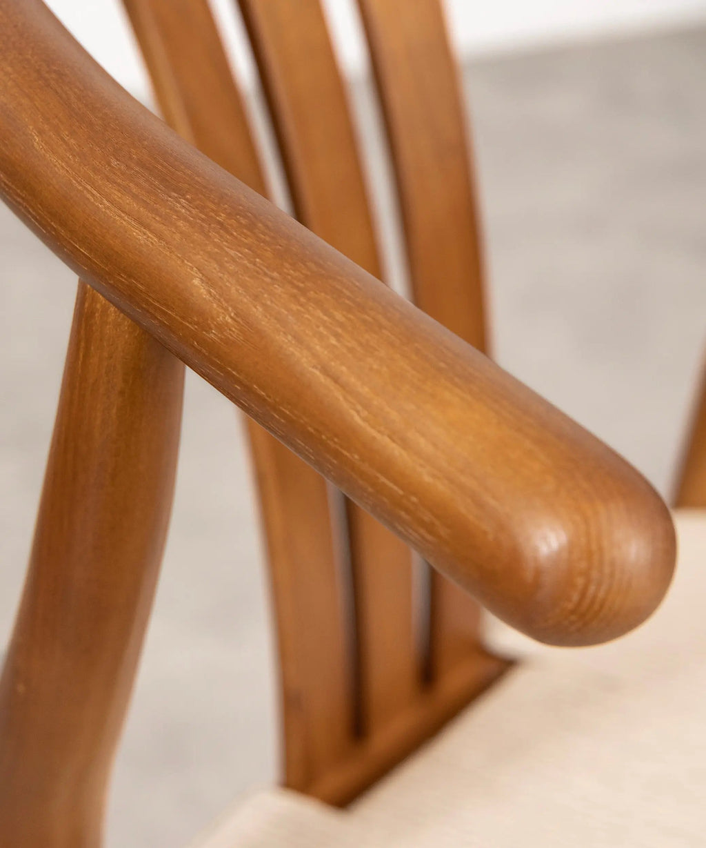 Chaise de salle à manger en bois et corde tressée Leena