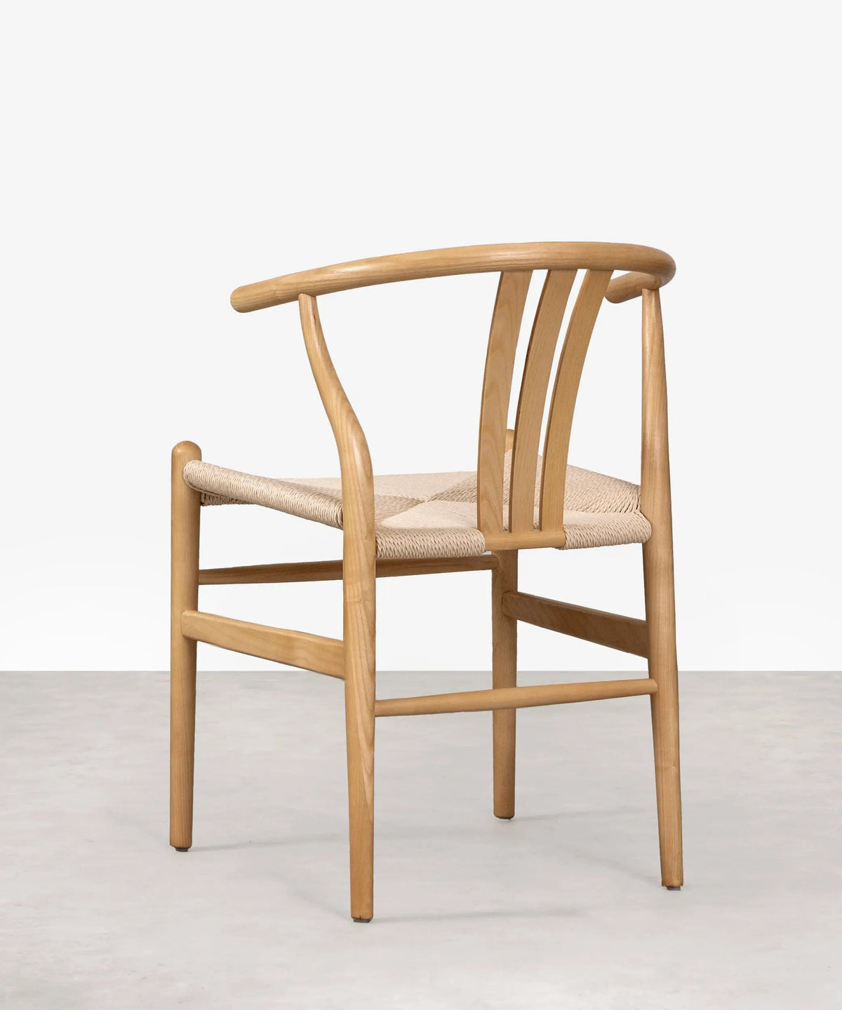 Chaise de salle à manger en bois et corde tressée Leena