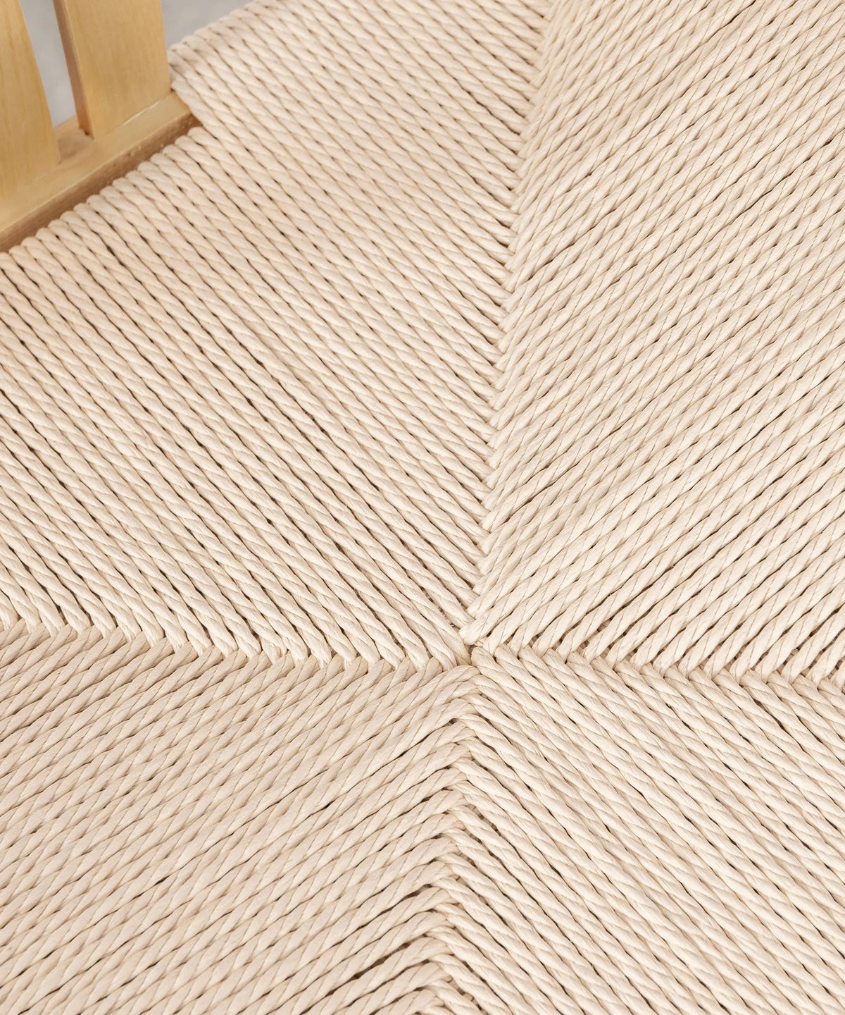 Chaise de salle à manger en bois et corde tressée Leena