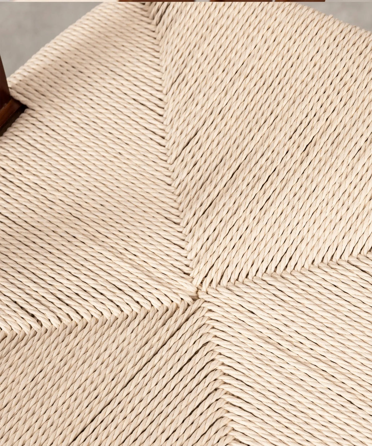 Chaise de salle à manger en bois et corde tressée Leena