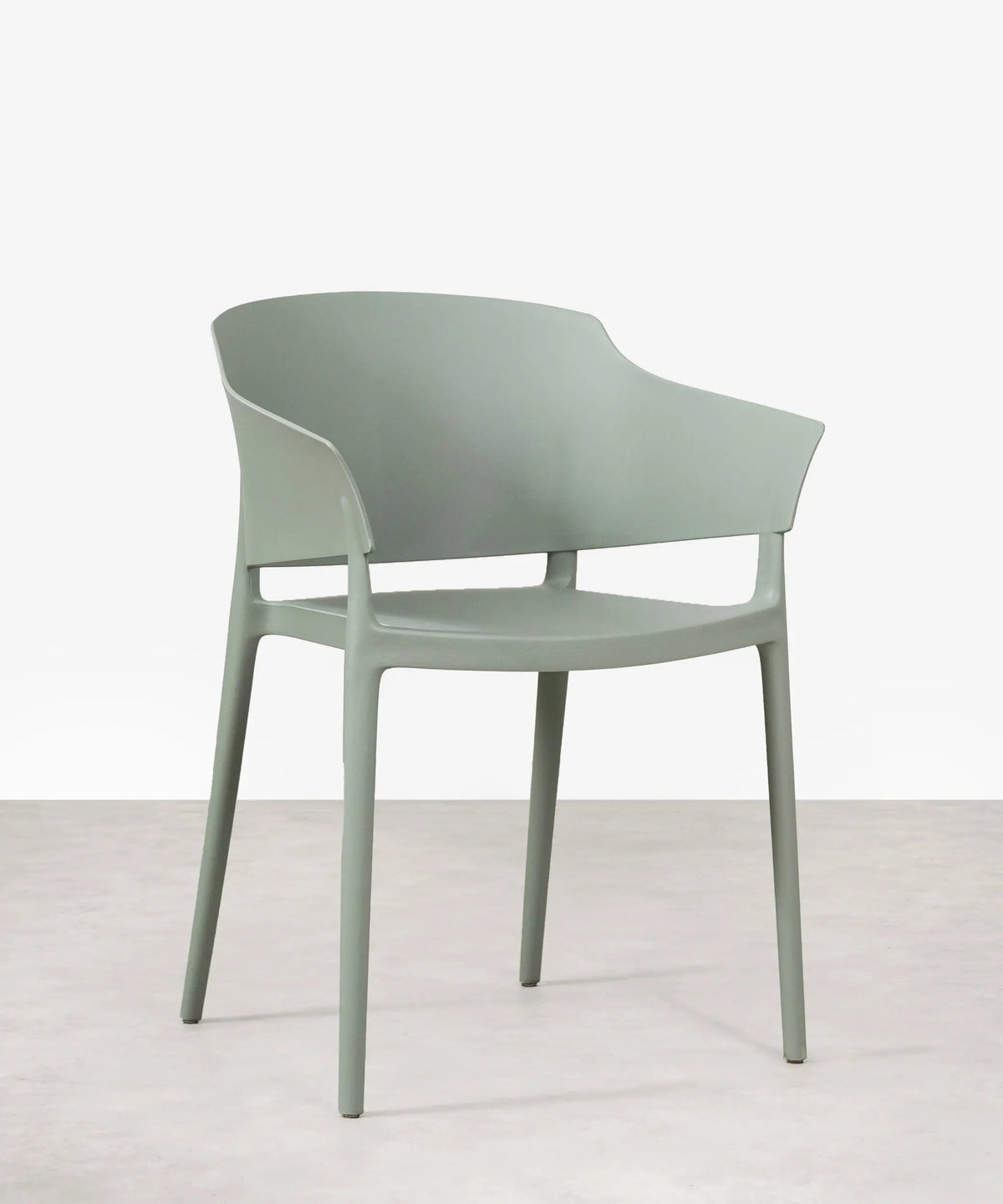 Chaise empilable en polypropylène avec accoudoirs Liam