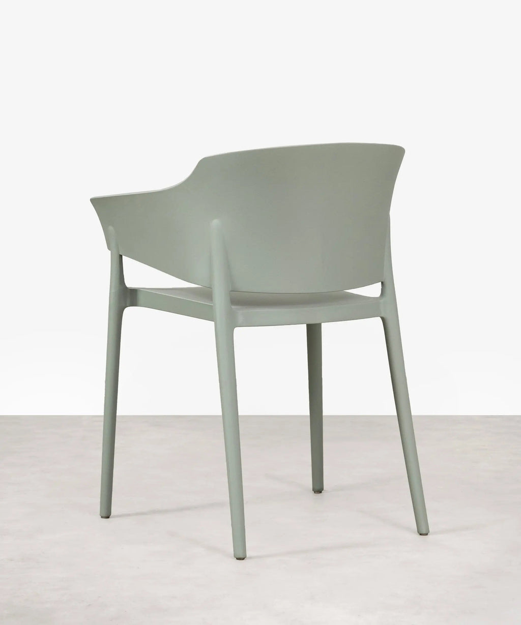 Chaise empilable en polypropylène avec accoudoirs Liam