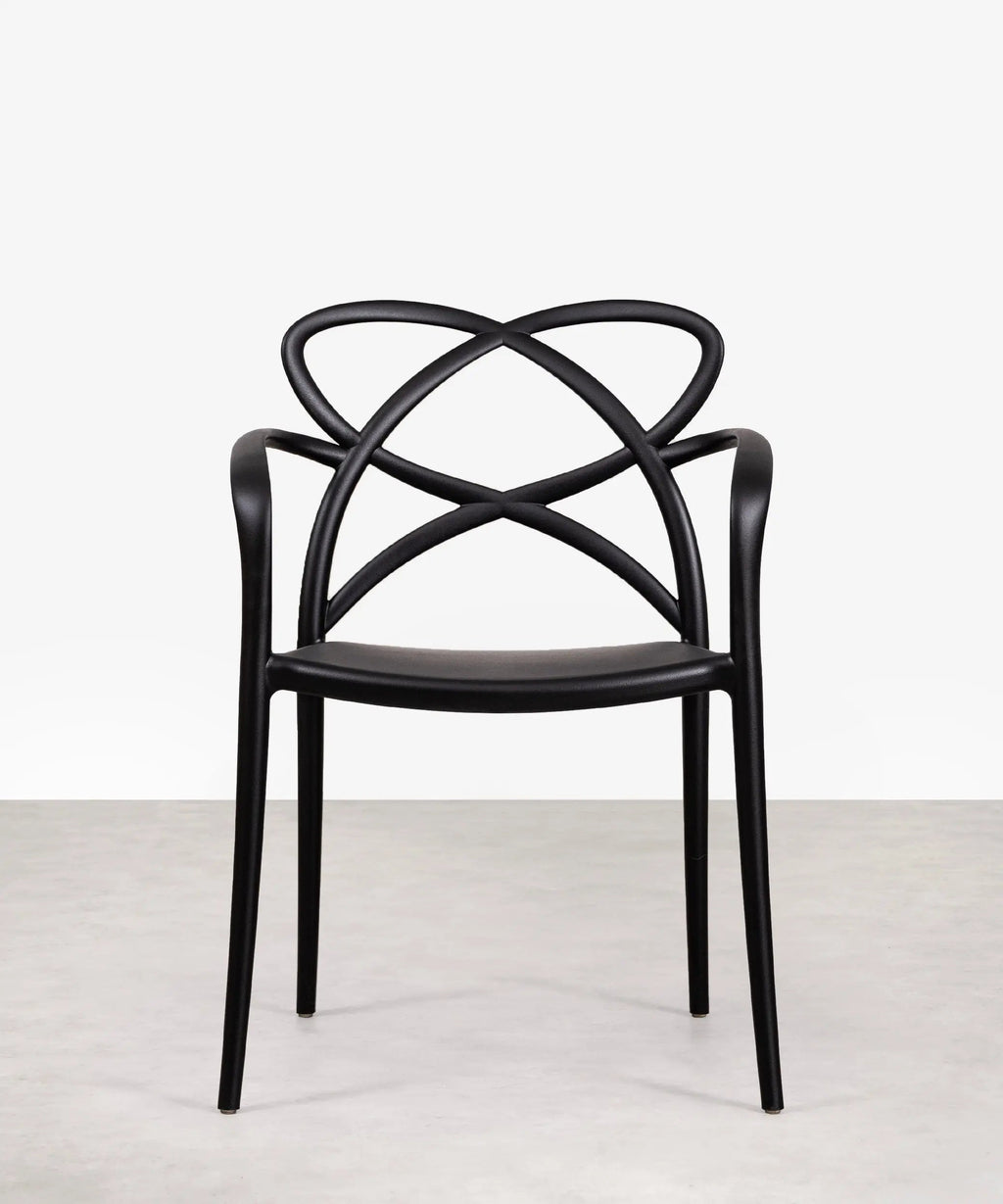 Chaise en polypropylène avec accoudoirs Maestro Arms