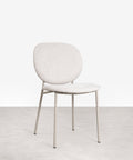 Chaise de salle à manger en tissu et métal Maruchi