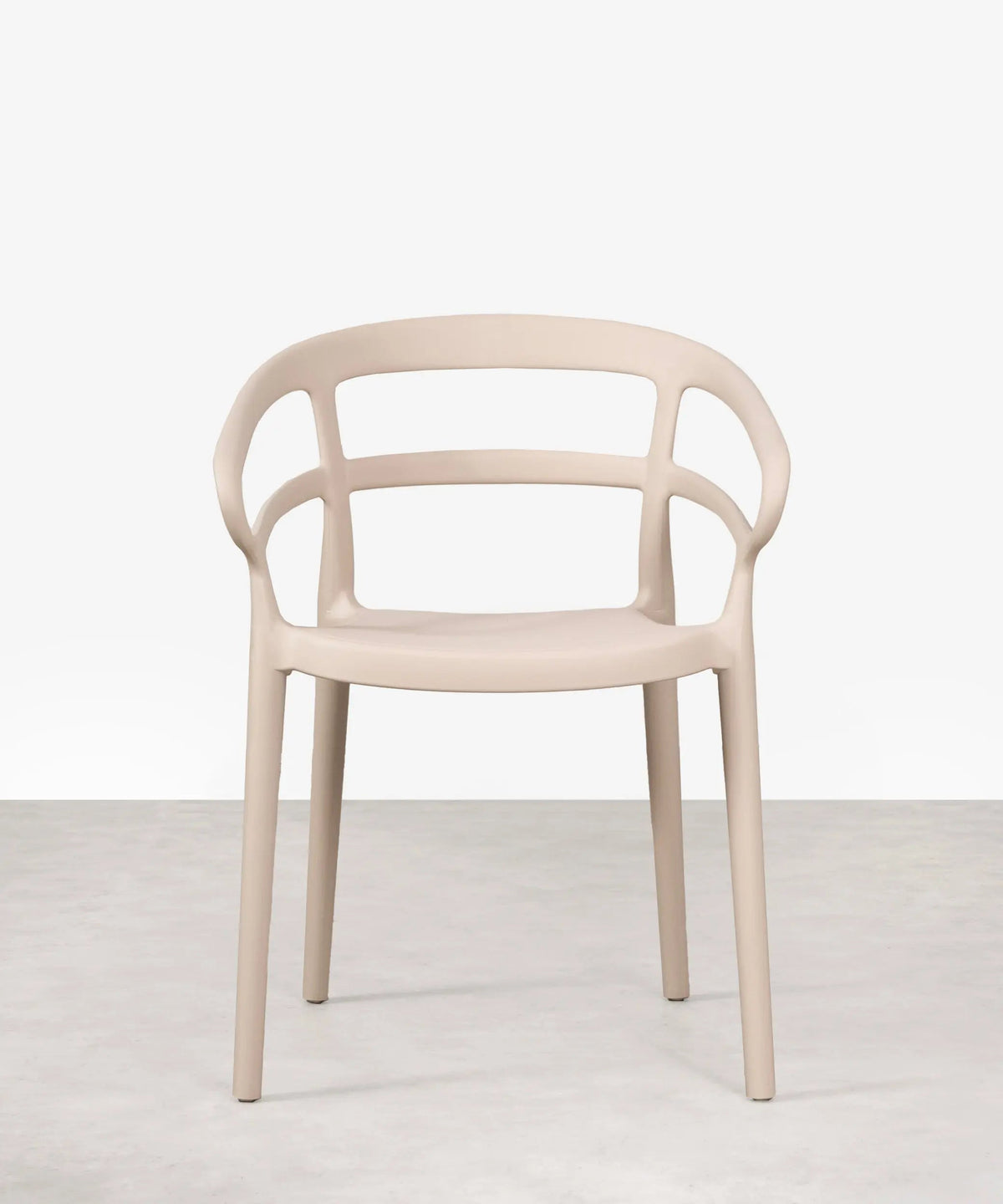 Chaise empilable en polypropylène avec accoudoirs Nil