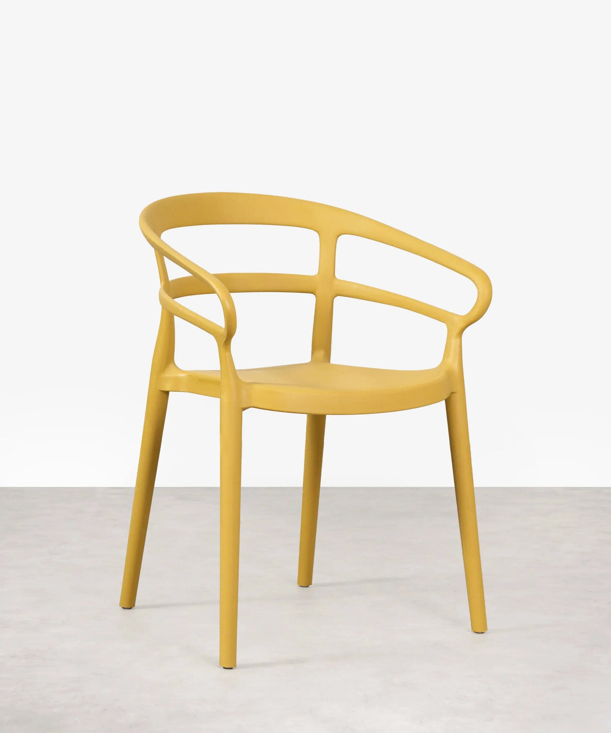 Chaise empilable en polypropylène avec accoudoirs Nil