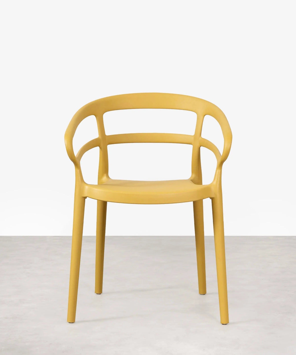 Chaise empilable en polypropylène avec accoudoirs Nil