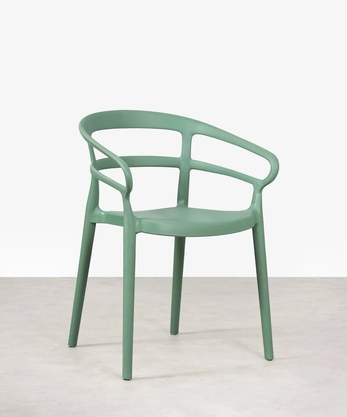 Chaise empilable en polypropylène avec accoudoirs Nil