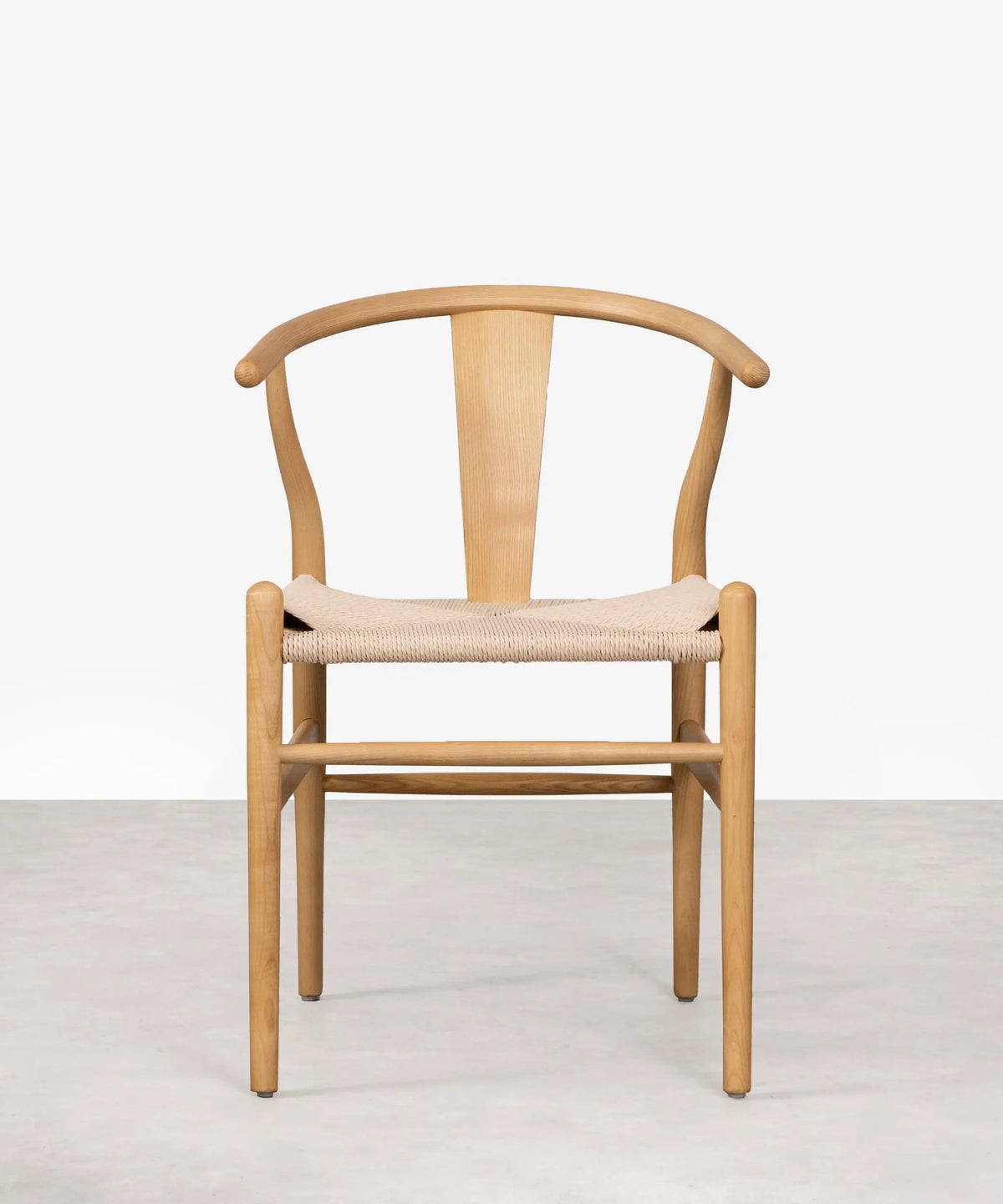 Chaise de salle à manger en bois et corde tressée Nordeco