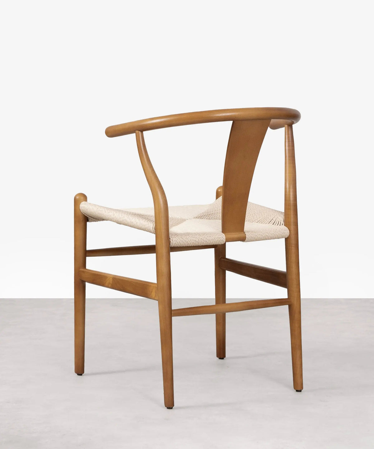 Chaise de salle à manger en bois et corde tressée Nordeco