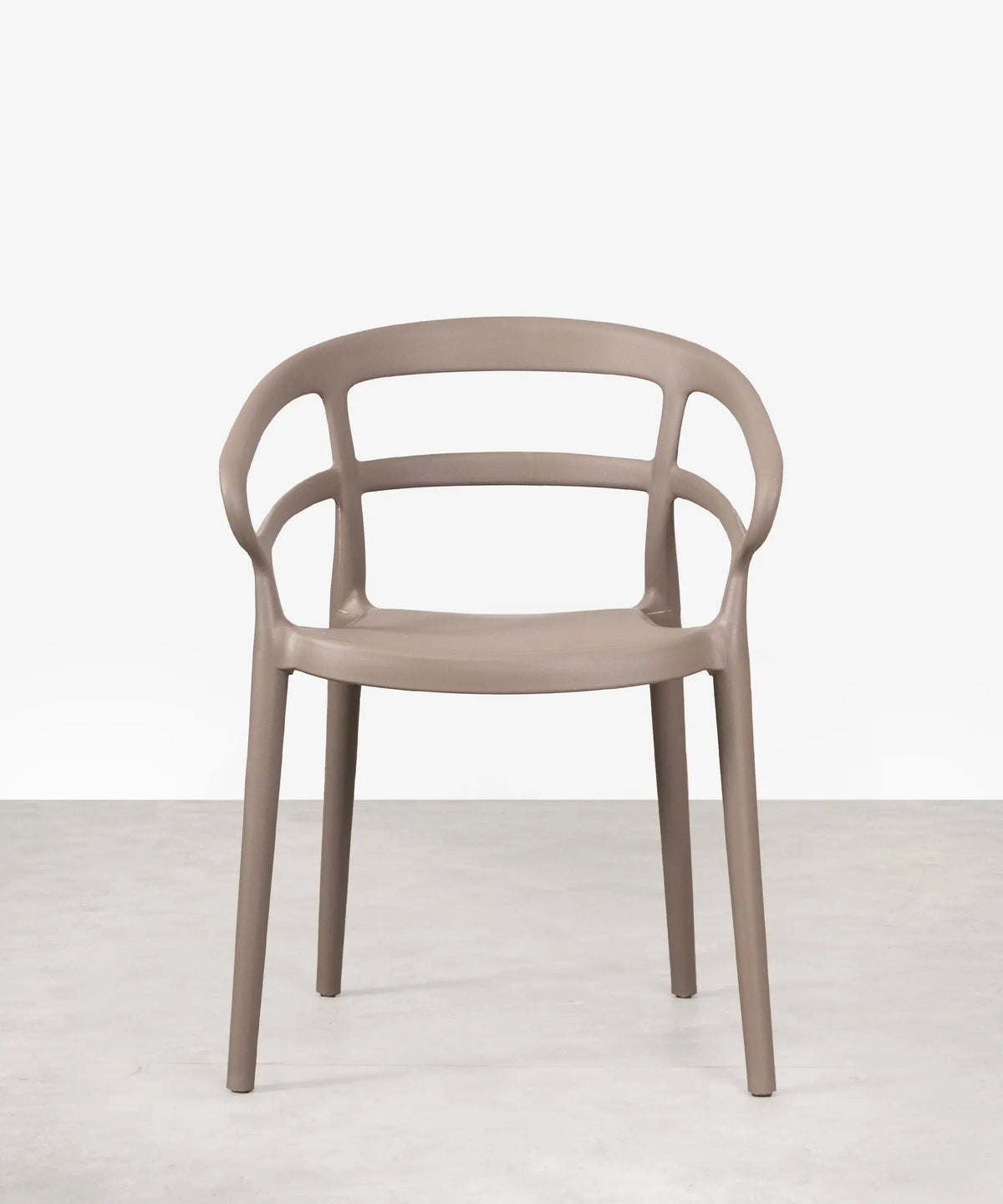 Chaise empilable en polypropylène avec accoudoirs Nil