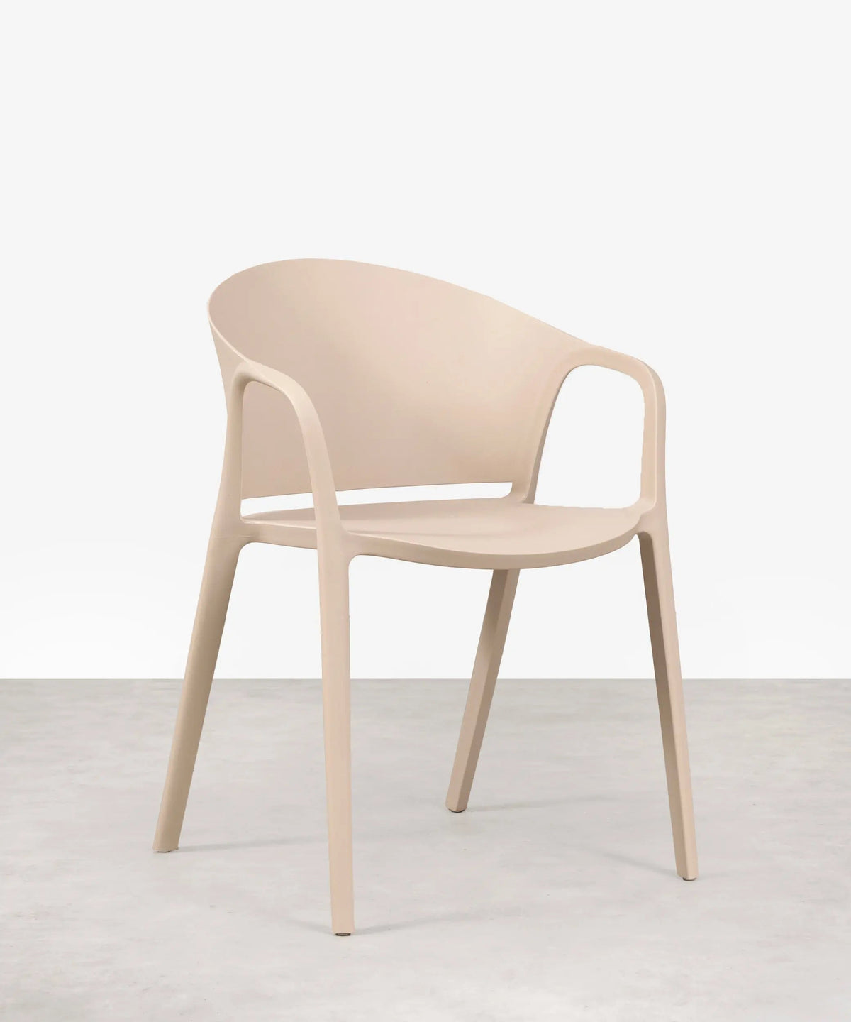 Chaise en polypropylène avec accoudoirs Pippa