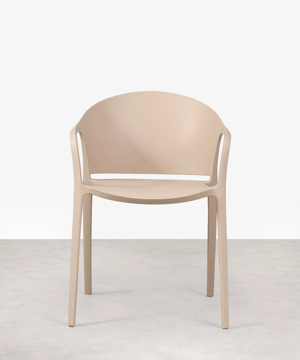 Chaise en polypropylène avec accoudoirs Pippa