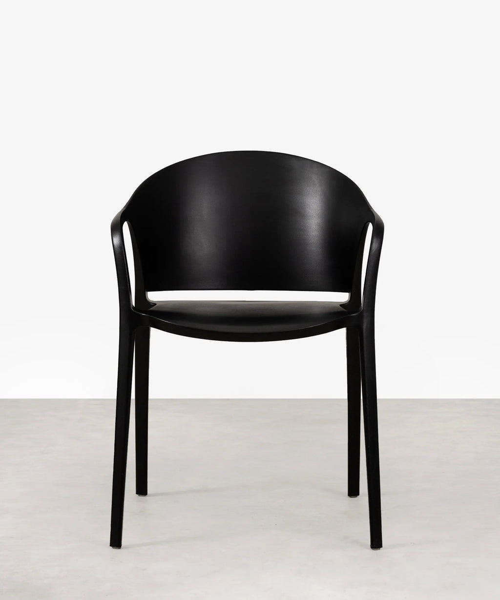 Chaise en polypropylène avec accoudoirs Pippa
