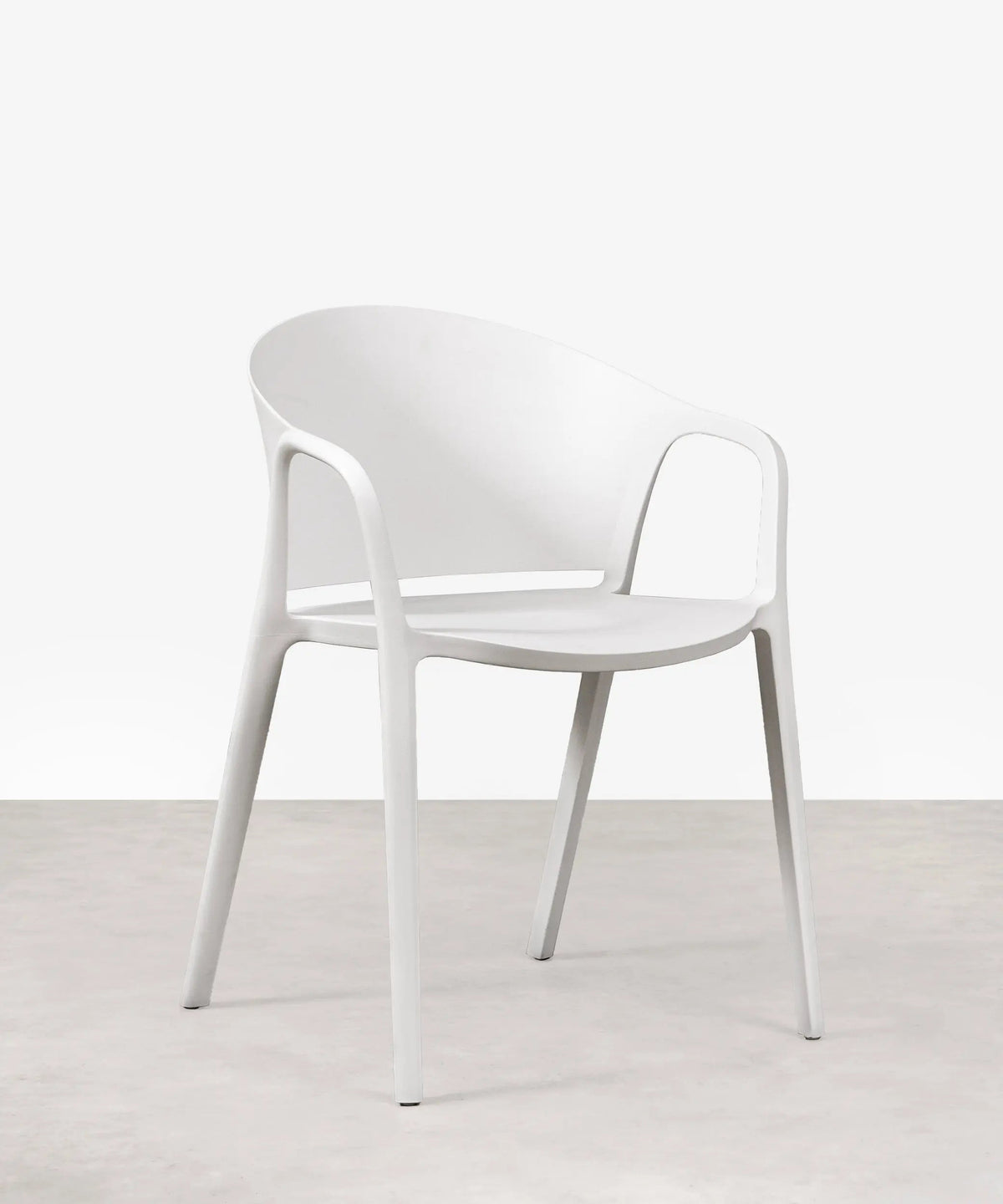 Chaise en polypropylène avec accoudoirs Pippa