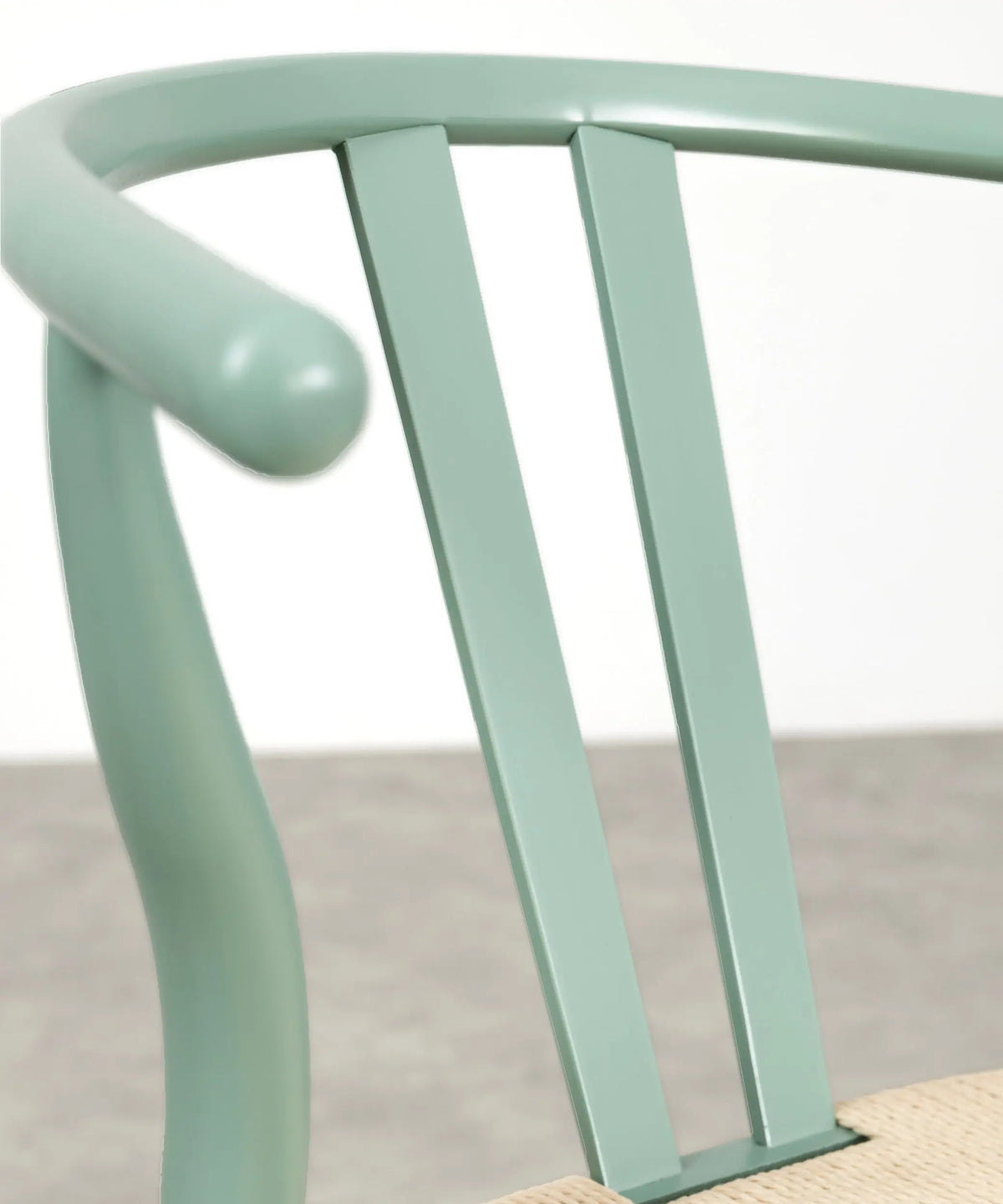 Chaise de salle à manger en bois et corde tressée Retro