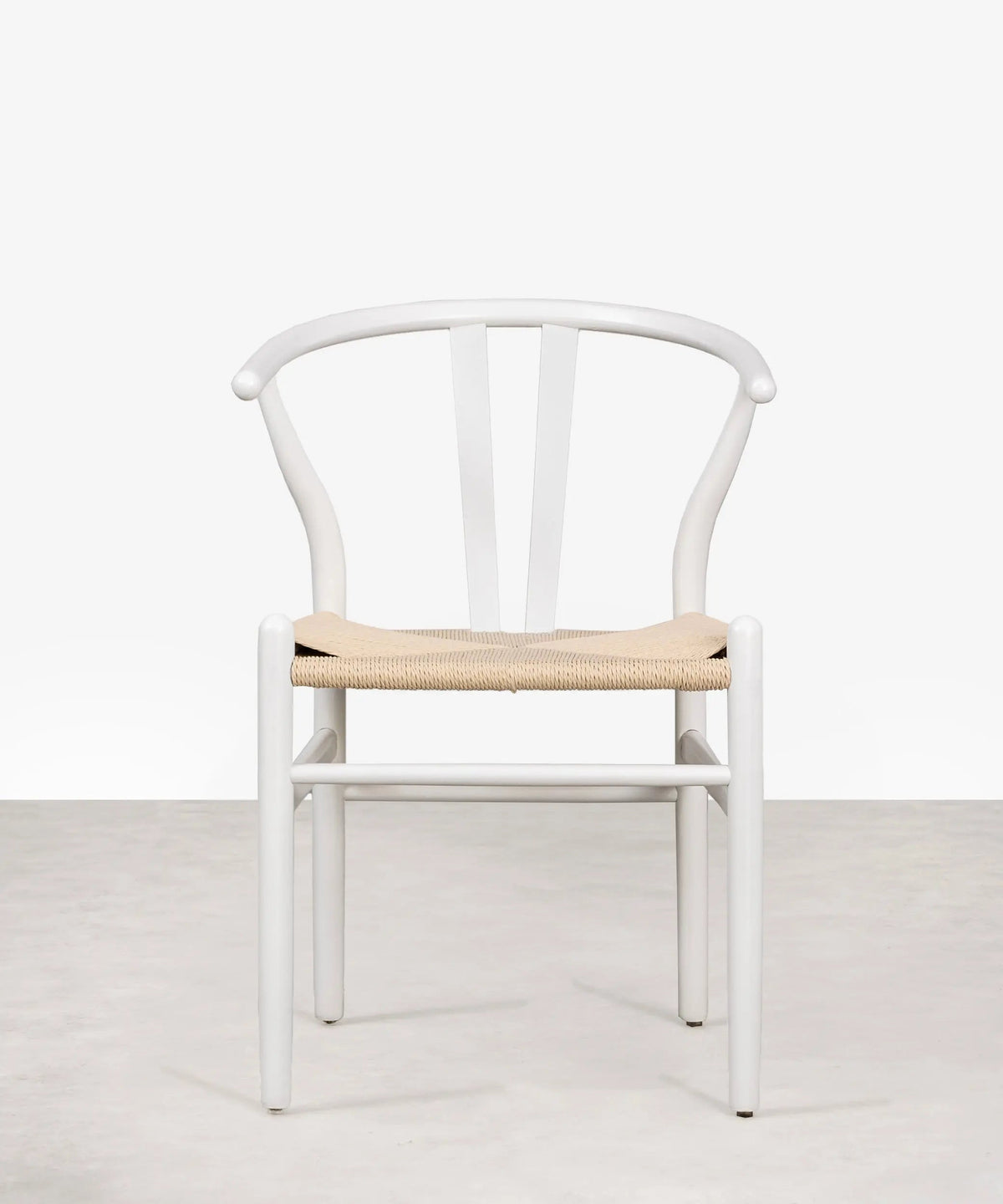 Chaise de salle à manger en bois et corde tressée Retro