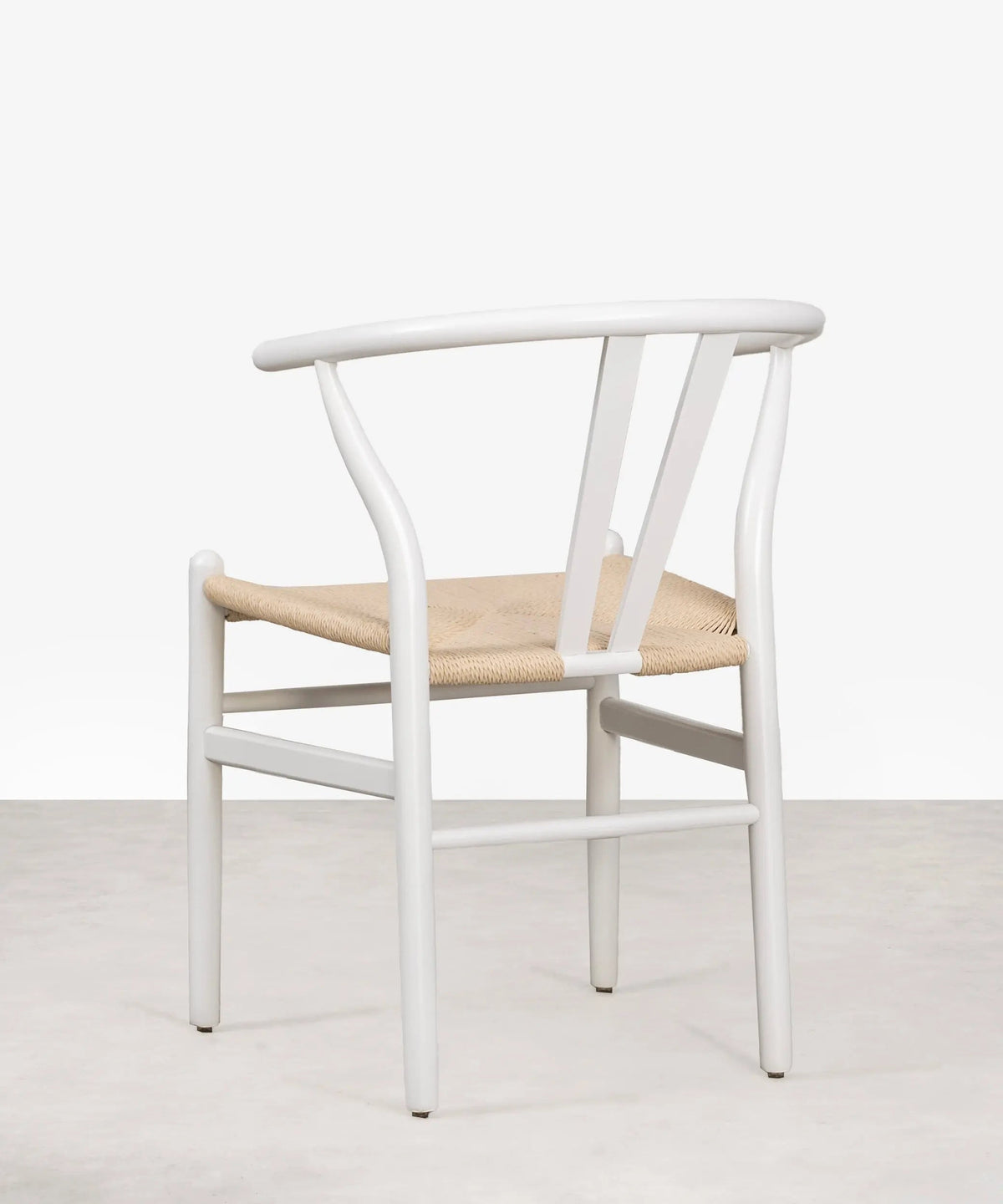 Chaise de salle à manger en bois et corde tressée Retro
