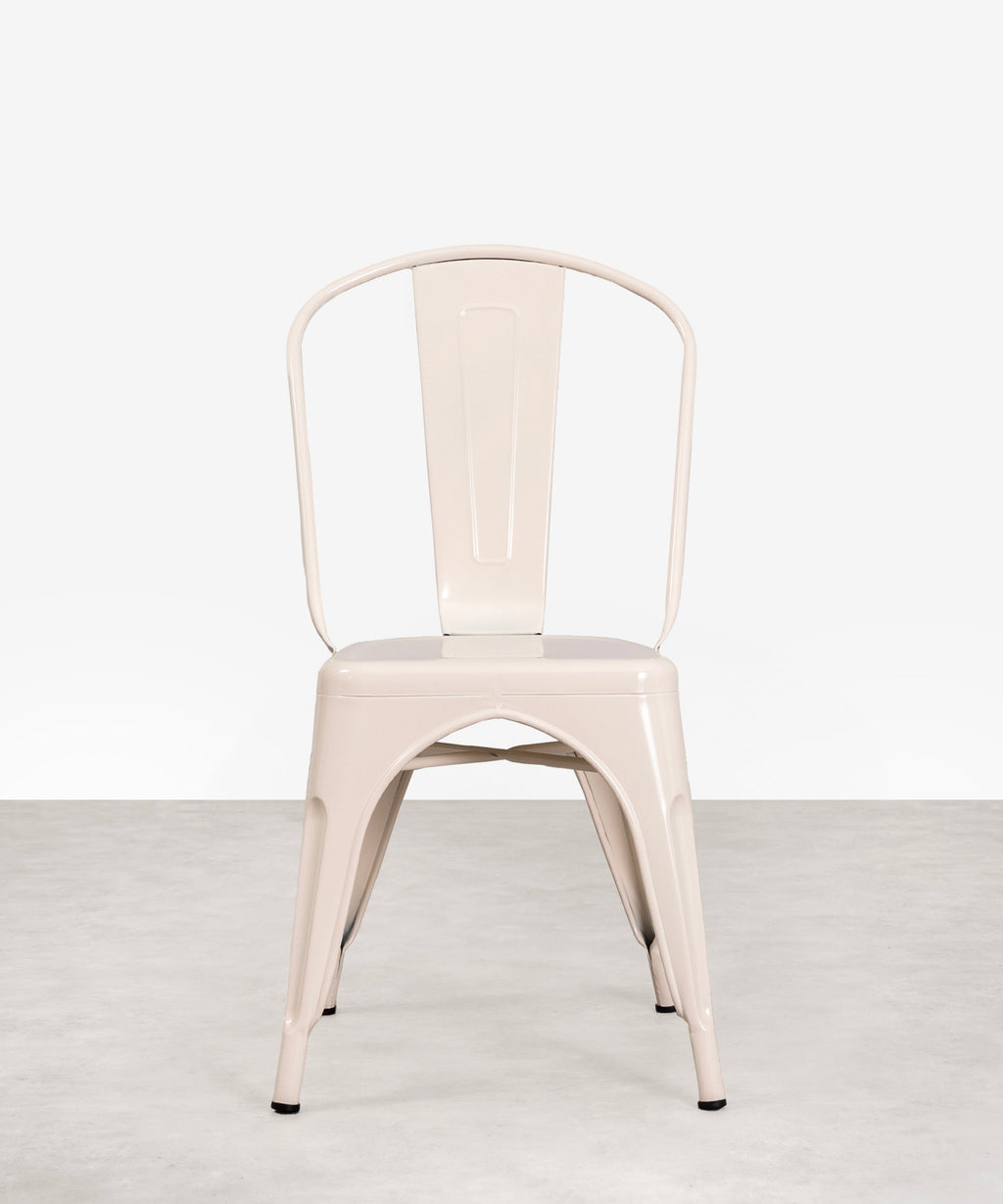 Chaise de salle à manger en métal Tolik