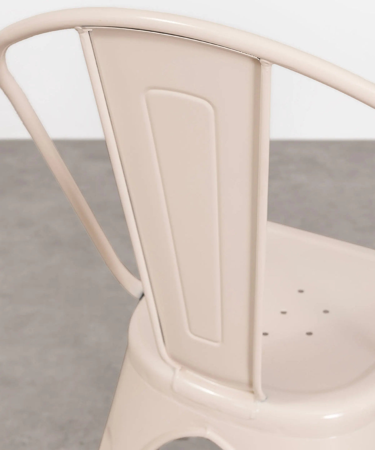Chaise de salle à manger en métal Tolik