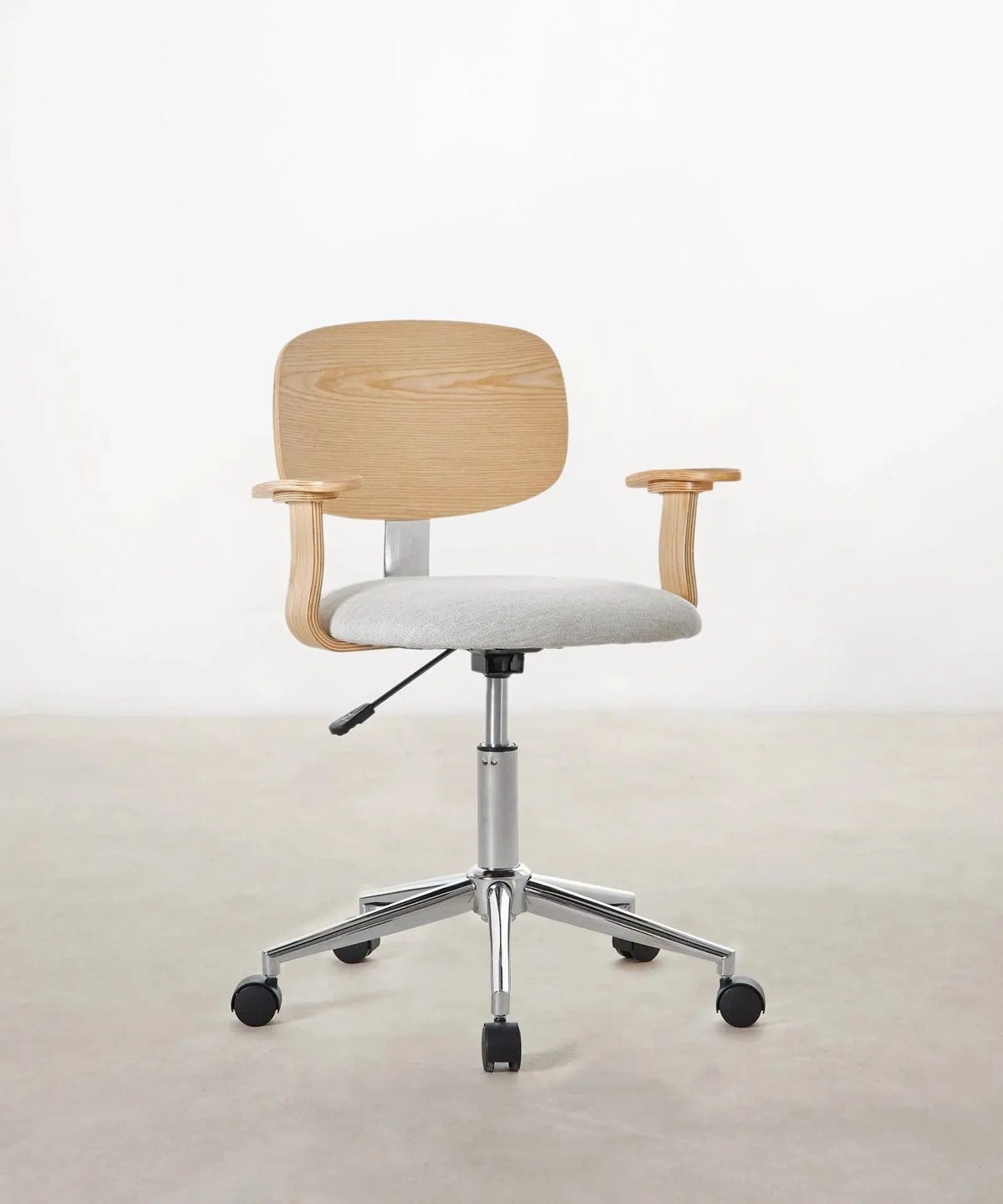Chaise de bureau réglable en bois rembourrée Morgan