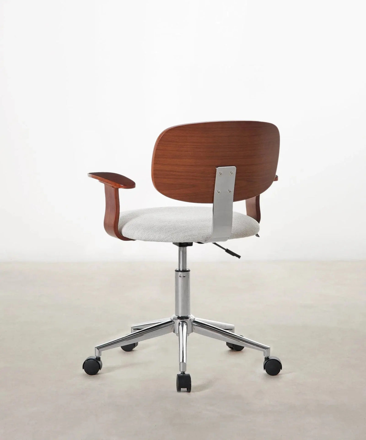 Chaise de bureau réglable en bois rembourrée Morgan