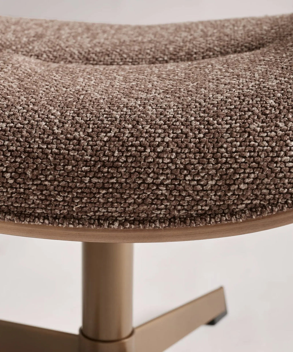 Fauteuil inclinable en bois et rembourré avec repose-pieds Osaka
